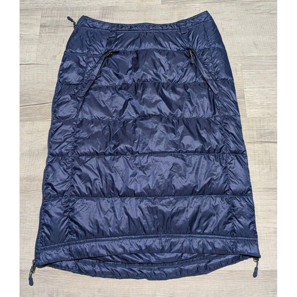 32 Degrees Puffer Midi Skirt Womens Medium Navy Weatherproof Down Insulation